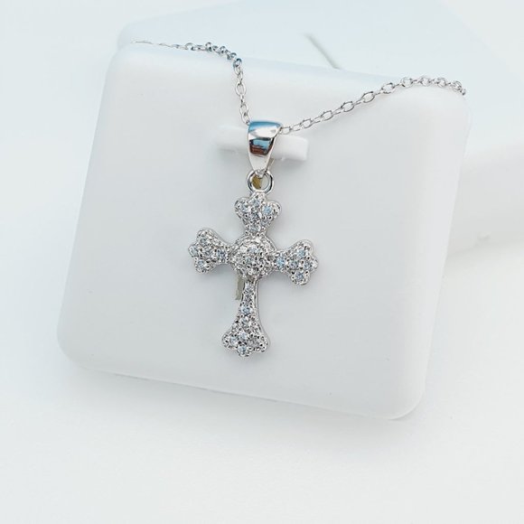 "925 Sterling Silver Cubic Zirconia Necklace, U19254727 - Picture 3 of 10